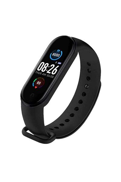 SIKS Smart Band 8 Fitness Bracelet, Heart Rate Measurement, Pulse, 0.96 Inch Amoled Screen, Black
