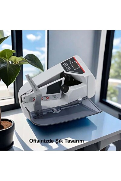 TeknoFaji Kağıt Para Sayma Makinesi Mini Taşınabilir YasaklıParaKontrol, Pil/...