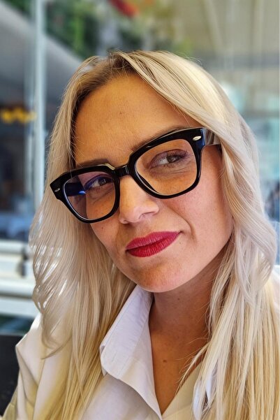 Uniquetrenders نظارات عرض نموذجية مربعة الشكل للنساء من Destiny Blue Light Pr...
