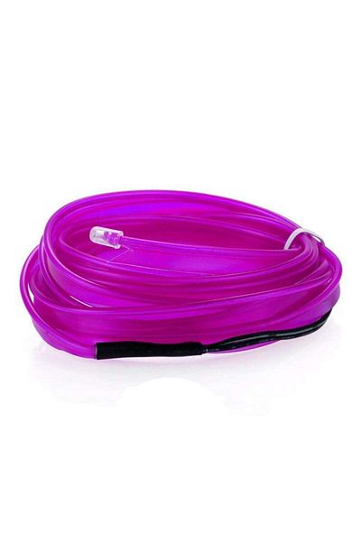 SIKS ® Car Ambient Light Neon Wire, 5 Meters, Usb, Multifunctional, Easy To Install, Purple