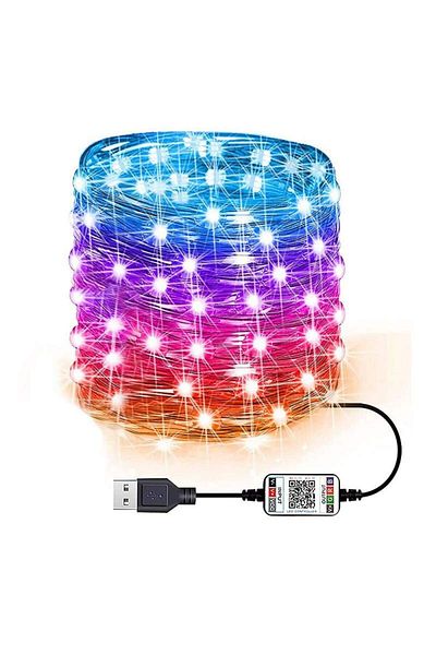 SIKS ® smart lighting installation, bluetooth 4.0, app control, USB connection, 8 meters, multicolor