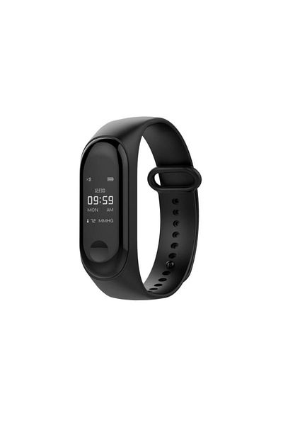 SIKS ® fitness bracelet, heart rate measurement and other body functions, USB, Bluetooth, black