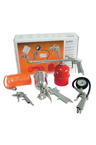 MEGA Trusa Pistoale Pneumatice Si Furtun - 5P.