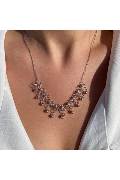 C7 Silver Telkâri Kişniş Model El İşçiliği Kolye