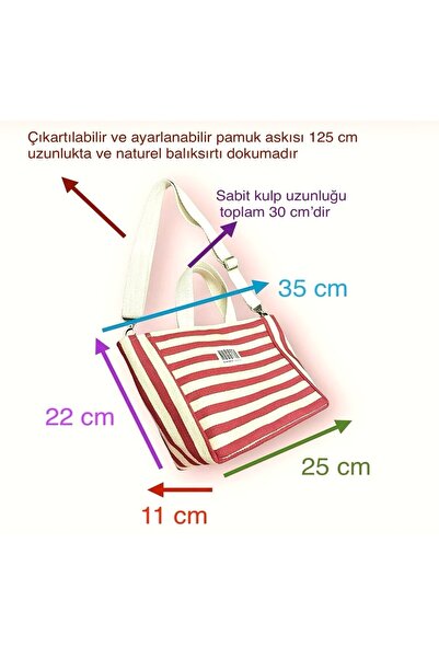 Nuggita Mini Size Zippered Herringbone Striped Woven Handbag / Cross Strap - Red