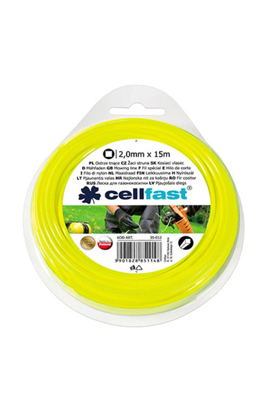 Cellfast Τετράγωνη γραμμή θαμνοκοπτικού 2.0Mm / 15M