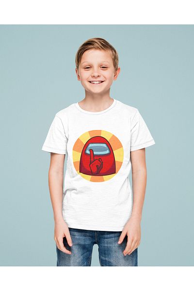 SEVBANO Tricou pentru copii unisex cu jocuri imprimate Among Us (vârsta 1-12)