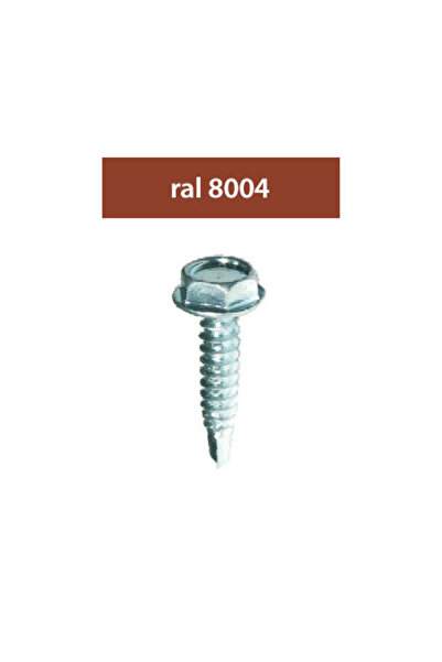 index Suruburi Perforatoare Ral8004-Aramiu 4.8X28Mm, 250/Set