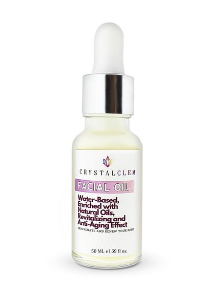 Crystalclem Face Serum Anti-Blemish Brightening Revitalizing Natural Herbal Facial Oil 50 ml