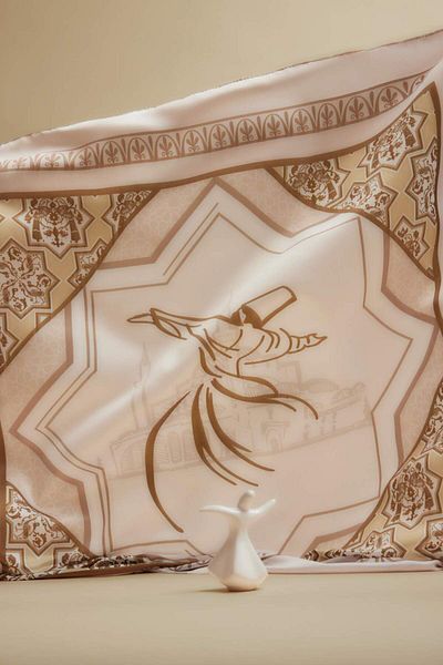 DeFacto Women's Konya Themed Scarf F5207Axns