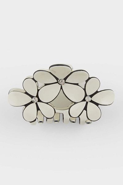 DeFacto Women's White Flower Latch Buckle F0770Axns