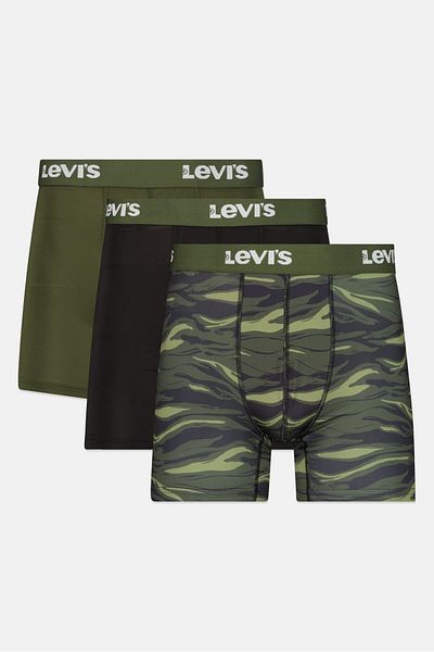 Levi's Men 4Pcs Brand Logo Boxer Brief, Multicolor