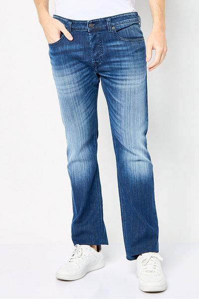 Diesel Men Safado-X Regular Fit Washed Stretchable Jeans, Blue