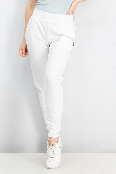 Plein Sport Women Sportswear Fit Training Sweatpants, White