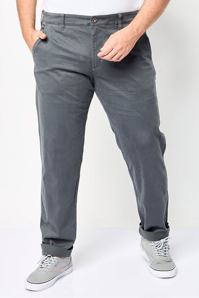 Harmont & Blaine Men Narrow Fit Plain Chino Pants, Grey