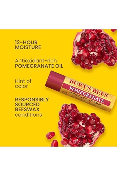 Burt's Bees Burts Bees Pomegranate Moisturizing Lip Balm Twin Pack for Unisex - 2 x 0.15 oz