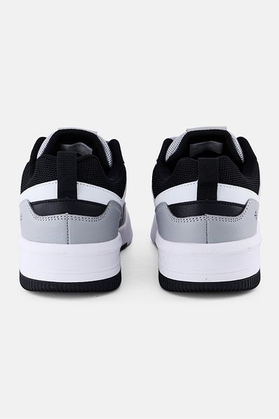 Algspar Men Leather Upper Lace Up Casual Shoes, White