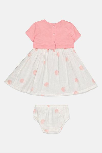 MOTHERCARE Toddlers Girl 2 Pieces Allover Print Dress With Panty Set Multicolor