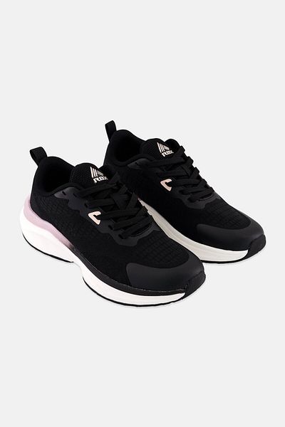 RBX Women Lace Up Running Shoes, Black