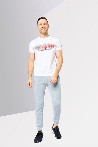 Scuderia Ferrari Men Sportswear Fit Short Sleeve Outdoor T-shirt, White