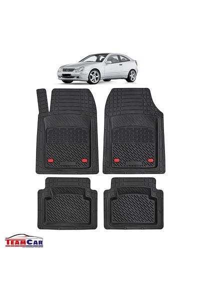 TEAMCAR ® Car Mats Tray Type Compatible Mercedes-benz C-class Cl203 Sportcoupé, Coupé (2001–2008)