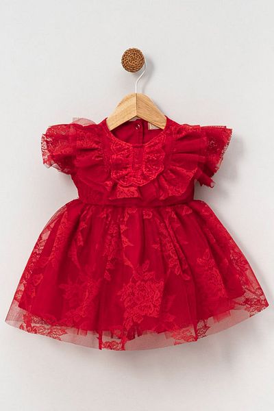Baby Animals Baby Girl Dress Girls Kids Dress Birthday Party Wedding Dress Short Sleeve Lined Dress