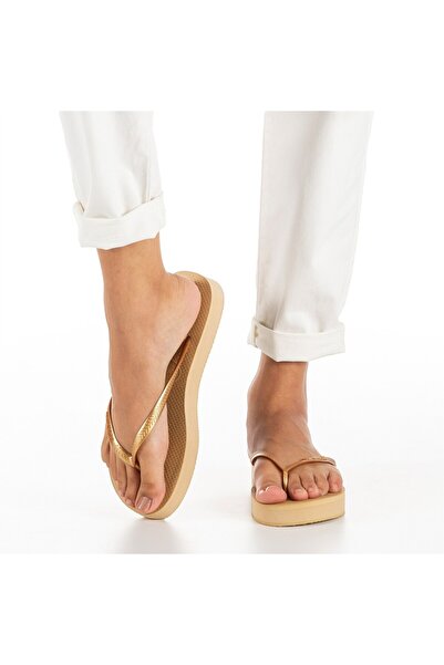 Havaianas Γυναικείες κίτρινες παντόφλες SLIM FLATFORM - 4144537