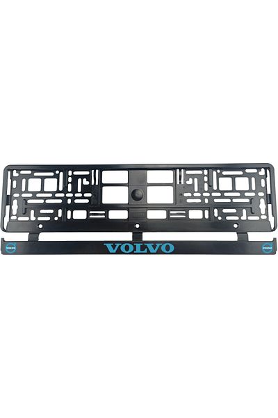 OEM Set of 2 pieces, license plate holder, Volvo blue