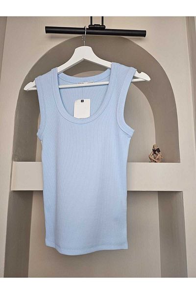 Telablanka Square Neck Ribbed Tank Top
