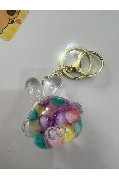 demirosa Ear Keychain ​​& Bag Accessory with Sim Particles Inside