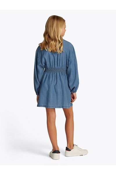 Tommy Hilfiger Girls Denim Medium Chambray Shirt Dress