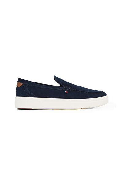 Tommy Hilfiger Men Desert Sky Signature Slip-On Suede Loafers