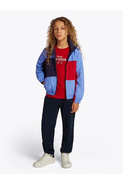 Tommy Hilfiger Boys Dark Night Navy Colourblock Reversible Jacket
