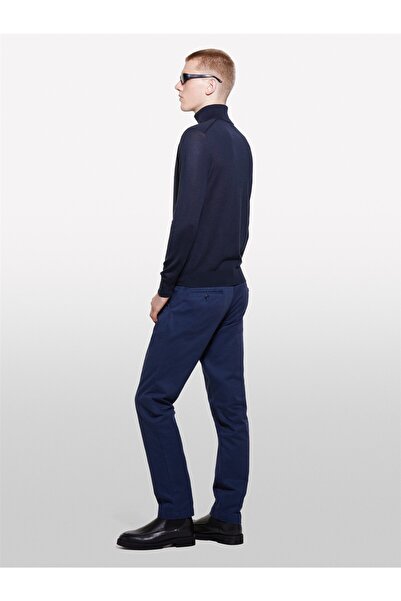 Sisley Erk_Pamuk Змішані вузькі брюки-чіно для чоловіків Блідо-сині брюки - 324A4JGCSF04W