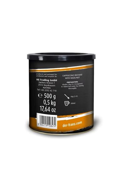 Der-Franz Cappuccino Hazelnut Coffee, Der-Franz, 500g