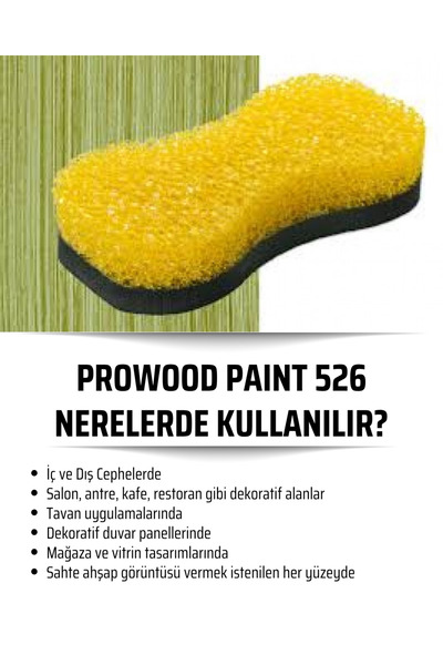 BARS Prowood 526 Ahşap Görünümlü Efekt Boya – Su Bazlı İç Dış Cephe Dekoratif Boya