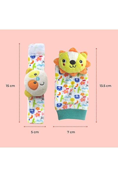 THE MOON Foot & Wrist Rattle Set of 4 - Multi Color