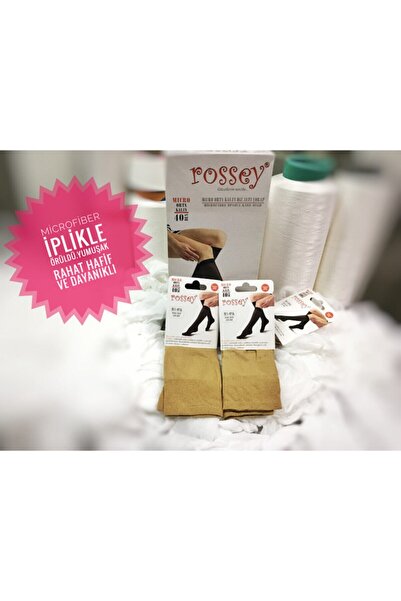 rossey Micro Medium Thick(40 D) Knee Socks-ten 57-(12 Pairs)