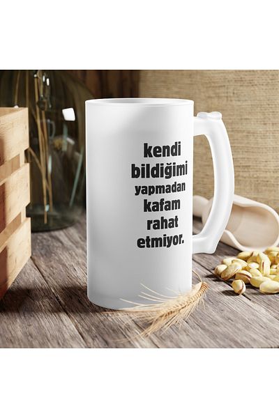 BASKIBAZAR Since 2020 If You Don'T Know Don'T Do It Printed Frosted Gift Beer Glass - Birthday - Valentine's Day