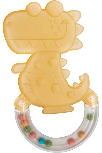 Moon The Moon Brand Fuzzy Friends Soft Baby Rattle and Teether Toy, Shake Rattle, Sensory Teether, Early