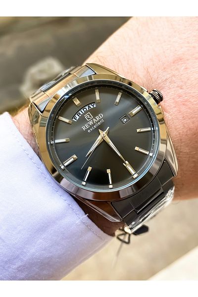 Reward Men's Wrist Watch Waterproof Steel Band Bracelet Gift