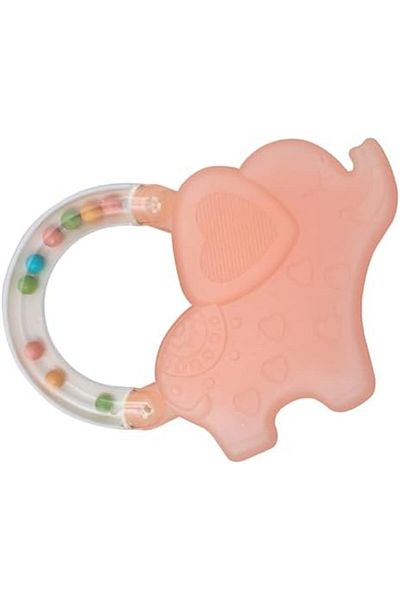 Moon The Moon Brand Fuzzy Friends Soft Baby Rattle and Teether Toy, Shake Rattle, Sensory Teether, Early