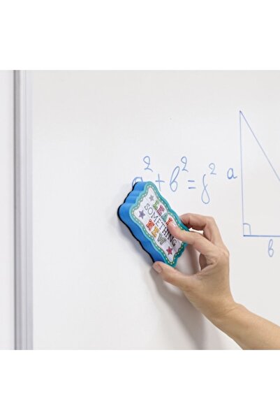 SyaMAG Burete magnetic pentru tablă albă LF, Învață ceva nou, Albastru, 11x2,5x6,5 cm