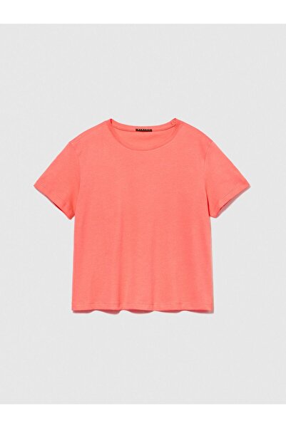 Sisley 100% Cotton Round Neck T-Shirt Women's Editable T-Shirt - 324P3I1Xl101S