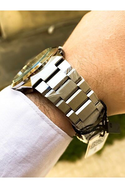 Reward Men's Wrist Watch Waterproof Silver Color Steel Cord Bracelet Gift