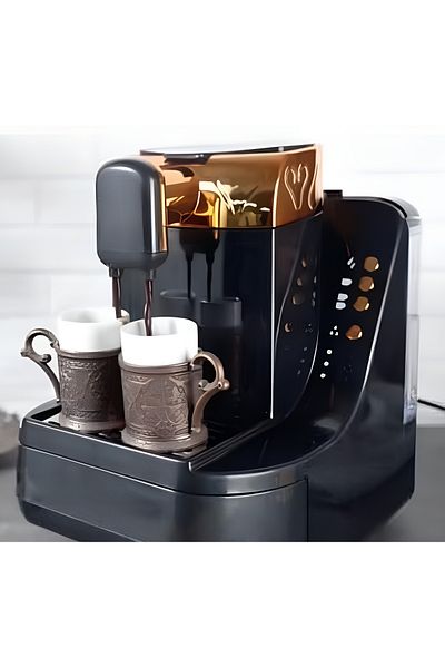 Dessini Automatic Turkish Coffee Maker 1L – 600W Fast Brew Electric Pot for Home & Office, Easy to Clean