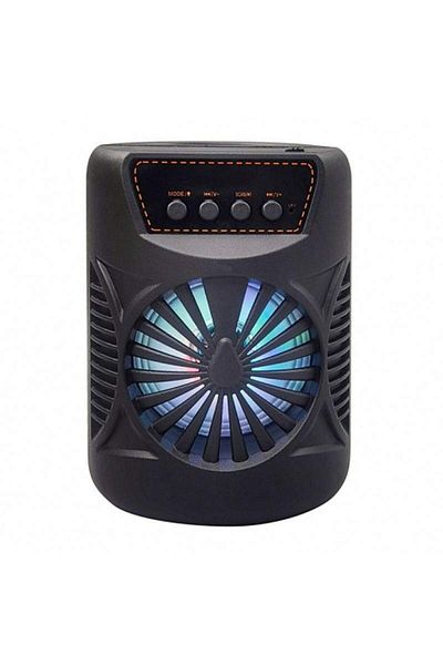 SIKS HF326 SIKS Stereo Speaker, LED, FM Radio, 500mAh Battery, MP3 Support, USB, TF Card Slot, Black