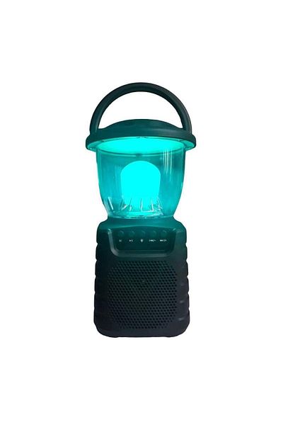 SIKS KTS118 Bluetooth Audio Lantern Speaker, LED, FM Radio, MP3, USB and TF Card Support, Black