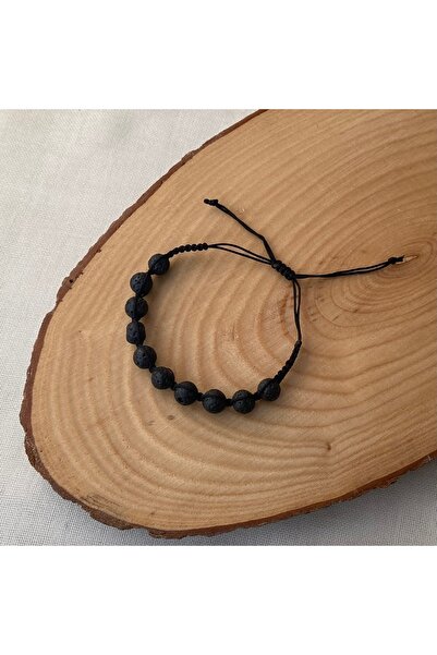 Vipfoni سوار مكرامية من الحجر الطبيعي بحجر الحمم البركانية مقاس 8 ملم