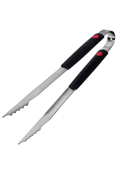 SyaMAG Clește de grătar metalic, 40 cm, mânere din plastic, negru